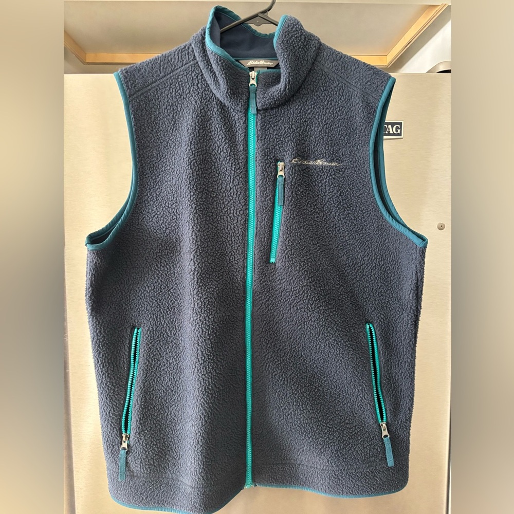 Eddie Bauer Blue Fleece Vest